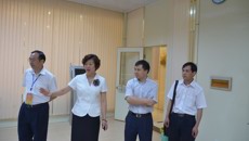 自治区教育厅高教处副处长李勇齐莅临kaiyun登录中国入口登录护理学院检查第三届广西高职院校技能大赛赛前布点工作