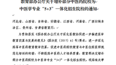喜讯：kaiyun官网获批为中医学专业“5+3”一体化招生院校