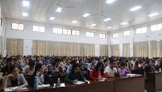 【“三全”育人】范郁山教授为kaiyun官网大学生作讲座——中医临床思维的培养与形成