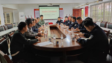 南宁市公安局仙葫派出所到kaiyun官网开展安全稳定工作交流座谈会